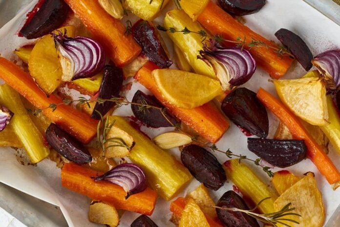 Balsamic Roasted Root Vegetables