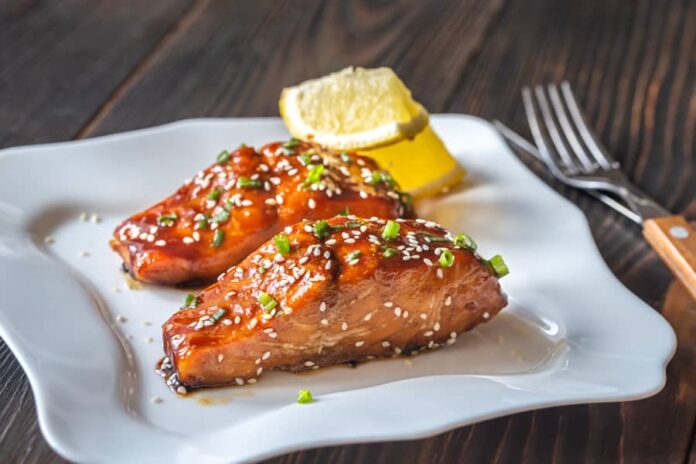 Honey Garlic Glazed Salmon